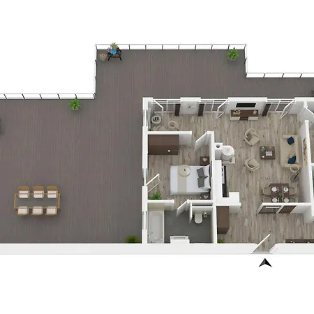 5 Sterne Sommersuite Mit Genialer Dachterrasse Апартаменты Вустров
